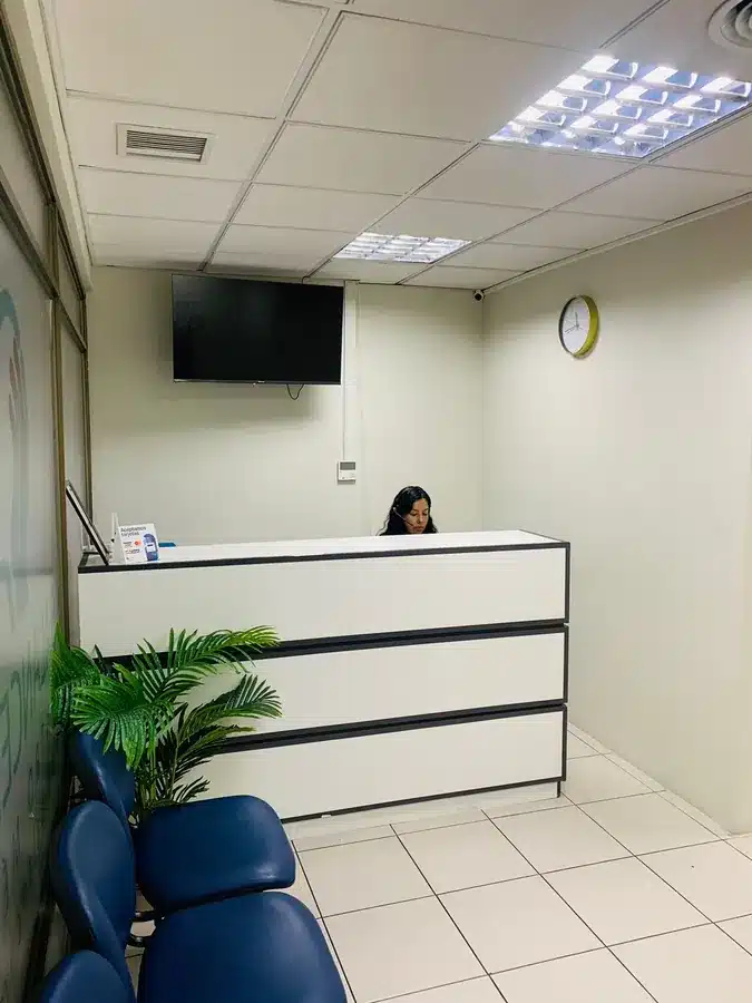 Recepción del centro de salud mental Balancemed